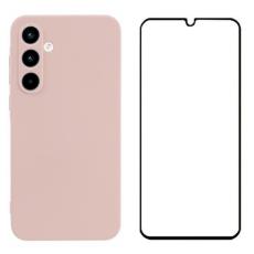 WANLONFENG - WANLONFENG Mobilskal till Samsung Galaxy A55 5G TPU RB2 Serie - Rosa