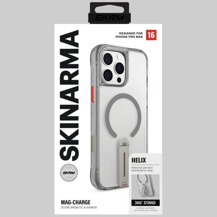Skinarma - Skinarma iPhone 16 Pro Max Mobilskal MagSafe Helix 360 - Titanium