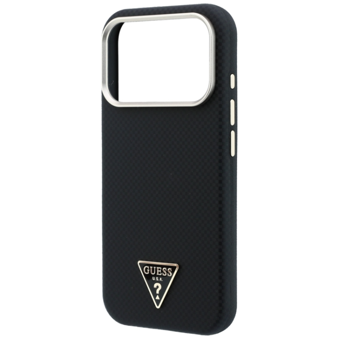 Guess - Guess Mobilskal För iPhone 18 Pro Max/17 Pro Max Magsafe Kevlar Triangle Logo