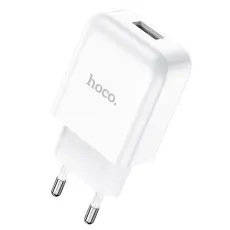 Hoco - Hoco V&auml;ggladdare Adapter USB-A - Vit