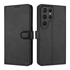 AZNS - AZNS Pl&aring;nboksfodral f&ouml;r Samsung Galaxy S26 Ultra Konstl&auml;der - Svart