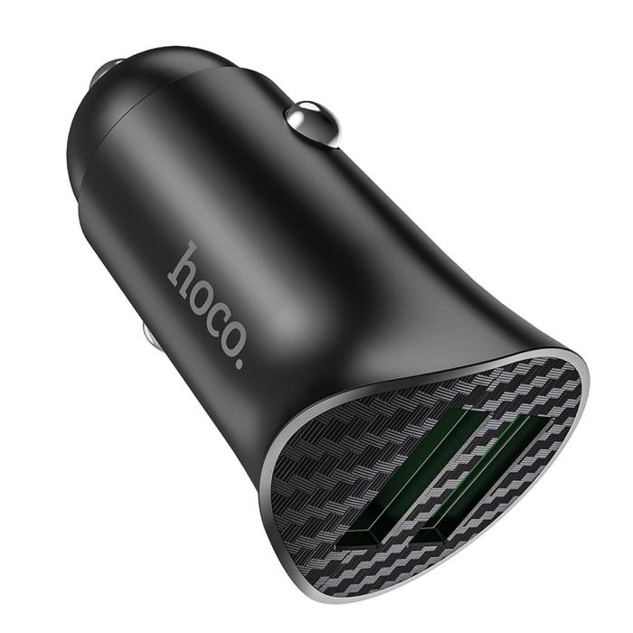 UTGATT1 - HOCO Billaddare 2 x USB QC3.0 18W Farsighted Z39 Svart