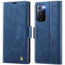 AUTSPACE - AUTSPACE A11 Fodral f&ouml;r Samsung Galaxy Note20 Ultra - KonstL&auml;der - Bl&aring;