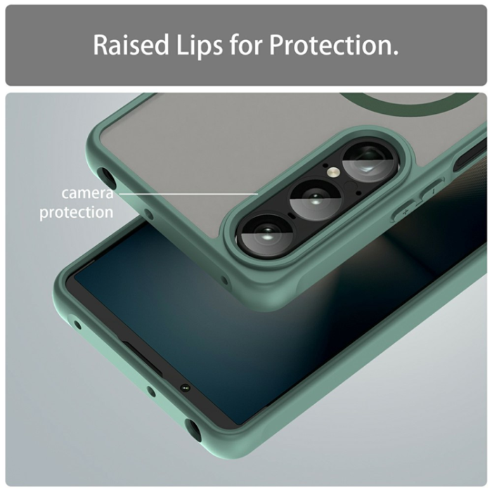 A-One Brand - Sony Xperia 1 VII Mobilskal MagSafe MagSafe Shockproof - Grön