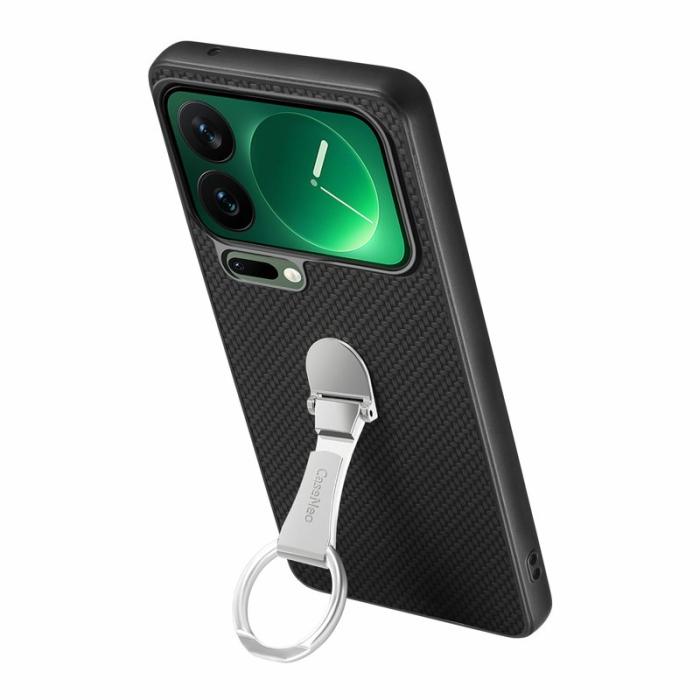 CASENEO - CASENEO C1-19 Xiaomi 17 Pro Max Fodral KonstLäder - Svart