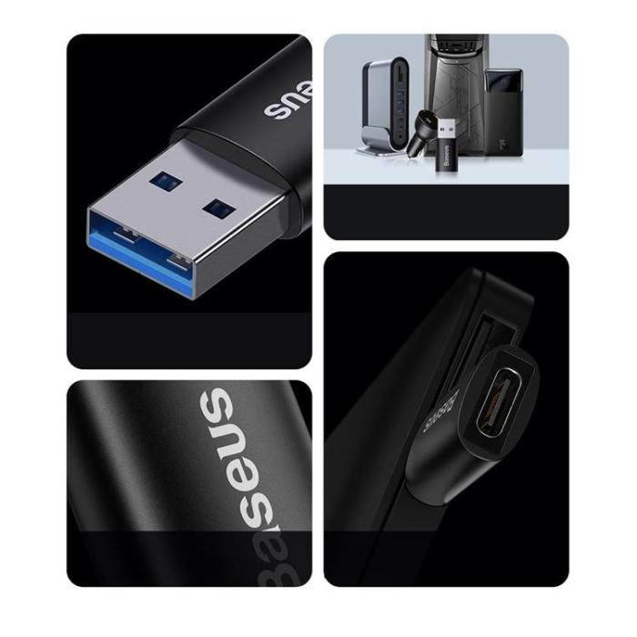 BASEUS - Baseus USB 3.1 OTG Till Typ-C Adapter - Blå