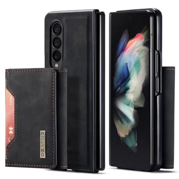 DG.MING - DG.MING Konstläder Plånboksfodral för Samsung Galaxy Z Fold3 5G - Svart