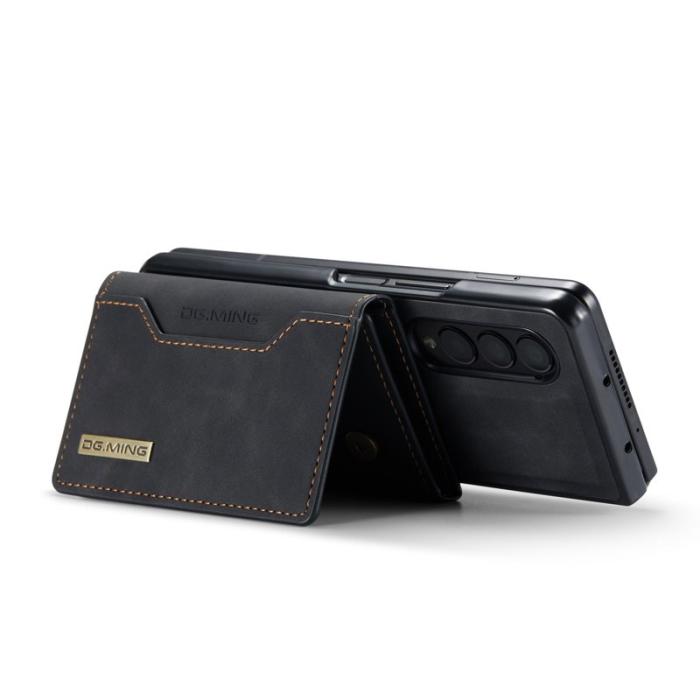 DG.MING - DG.MING Konstläder Plånboksfodral för Samsung Galaxy Z Fold3 5G - Svart