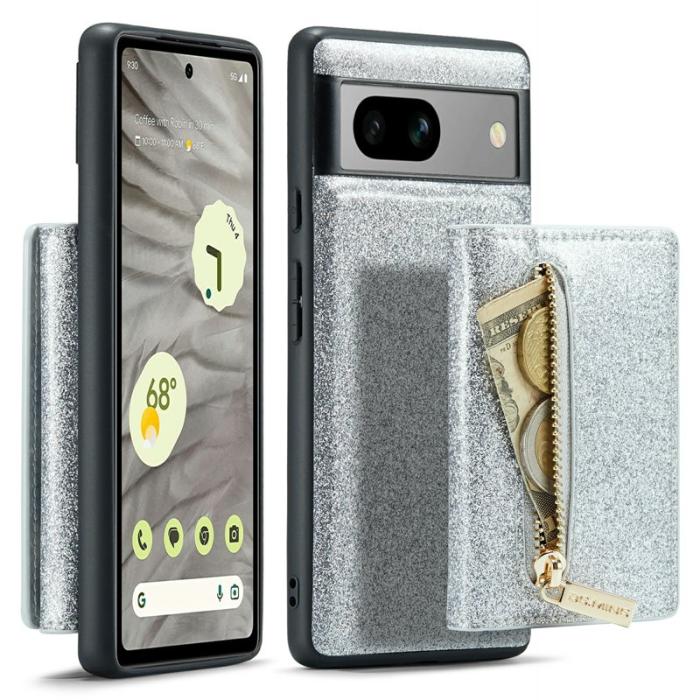 DG.MING - DG.MING M3 Series Mobilskal för Google Pixel 7a Glitter Silver