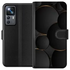 Gustaf - Pl&aring;nboksfodral till Xiaomi 12T Pro med Lyxig Cirklar