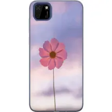 Gustaf - Mobilskal till Huawei Y5p med Rosa blomma