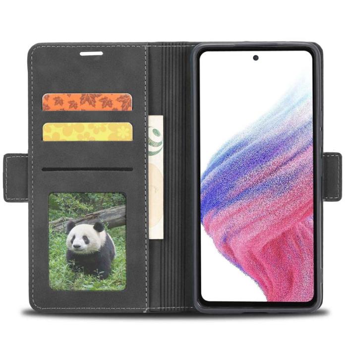 FORWENW - FORWENW F3-Series Samsung Galaxy A73 5G Plånboksfodral Konstläder - Svart