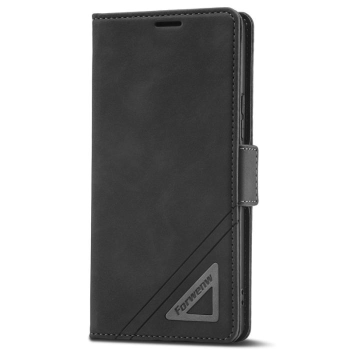 FORWENW - FORWENW F3-Series Samsung Galaxy A73 5G Plånboksfodral Konstläder - Svart