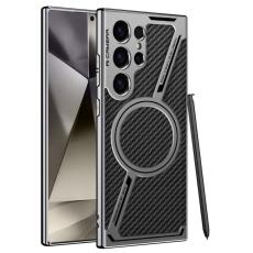 GKK - GKK Samsung Galaxy S24 Ultra Fodral - PC+TPU+PU - Svart - Svart