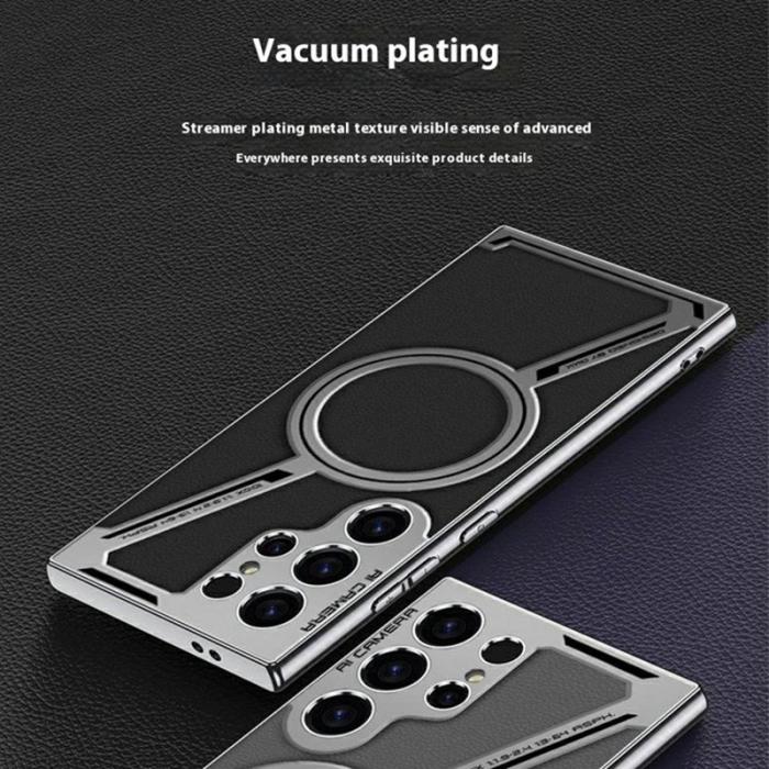 GKK - GKK Samsung Galaxy S24 Ultra Fodral - PC+TPU+PU - Svart - Svart