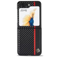 LC.imeeke - LC.IMEEKE Fodral f&ouml;r Samsung Galaxy Z Flip7 FE 5G - KonstL&auml;der - Svart