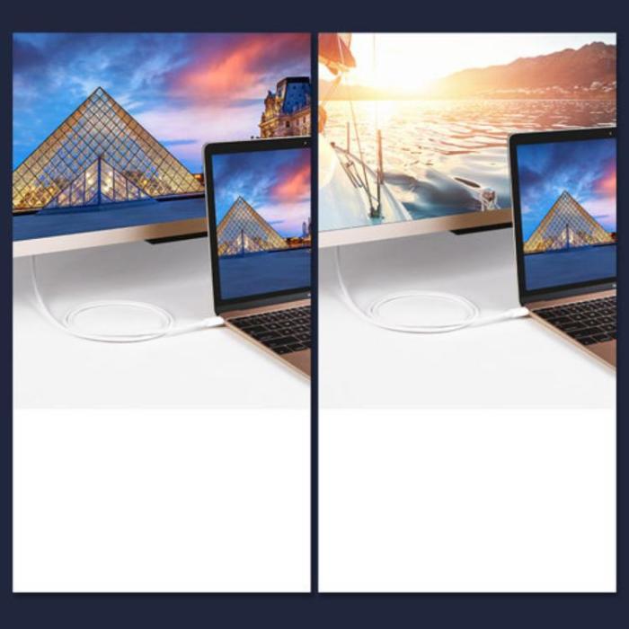 UTGATT1 - Ugreen USB-C till Display Port Kabel 1.5m - Vit