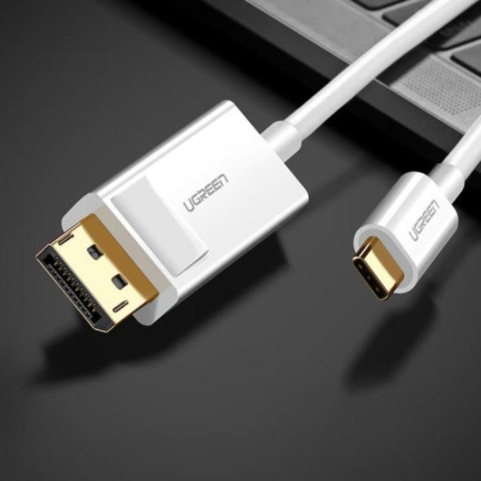 UTGATT1 - Ugreen USB-C till Display Port Kabel 1.5m - Vit