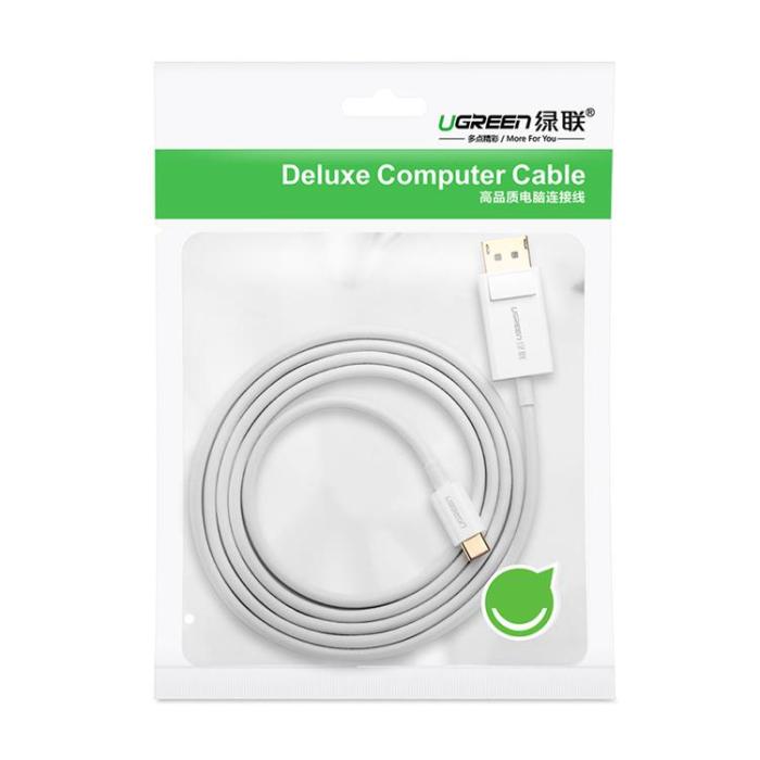 UTGATT1 - Ugreen USB-C till Display Port Kabel 1.5m - Vit