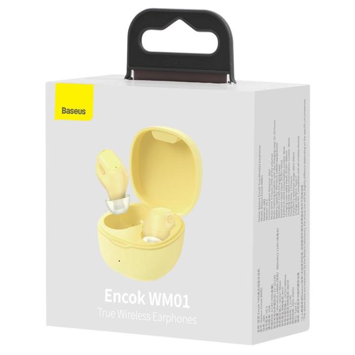 BASEUS - Baseus Trådlösa Hörlurar In-Ear TWS Bluetooth - Gul