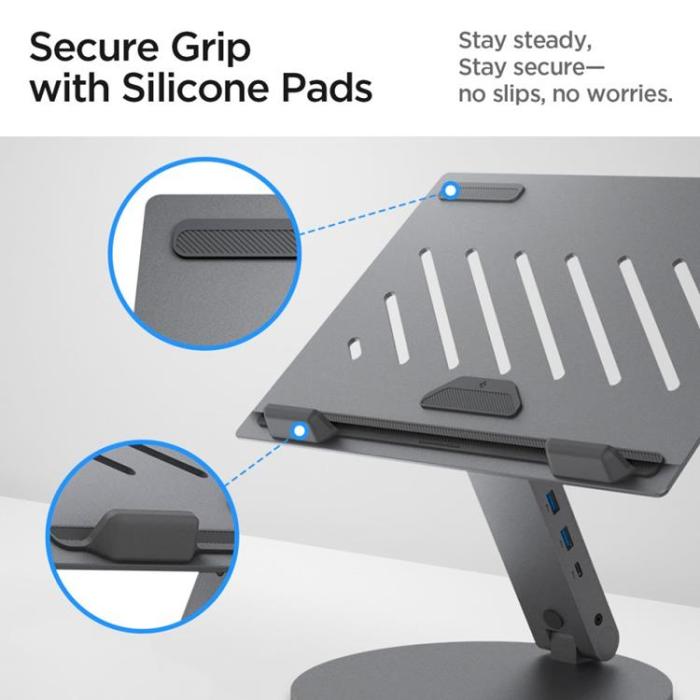 Tech-Protect - Spigen Stativ för Bärbar Dator Hub Space - Grå