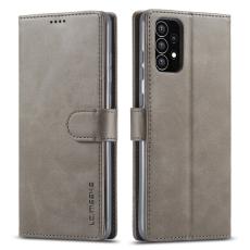 LC.imeeke - LC.IMEEKE Samsung Galaxy A53 5G Pl&aring;nboksfodral Konstl&auml;der - Gr&aring;