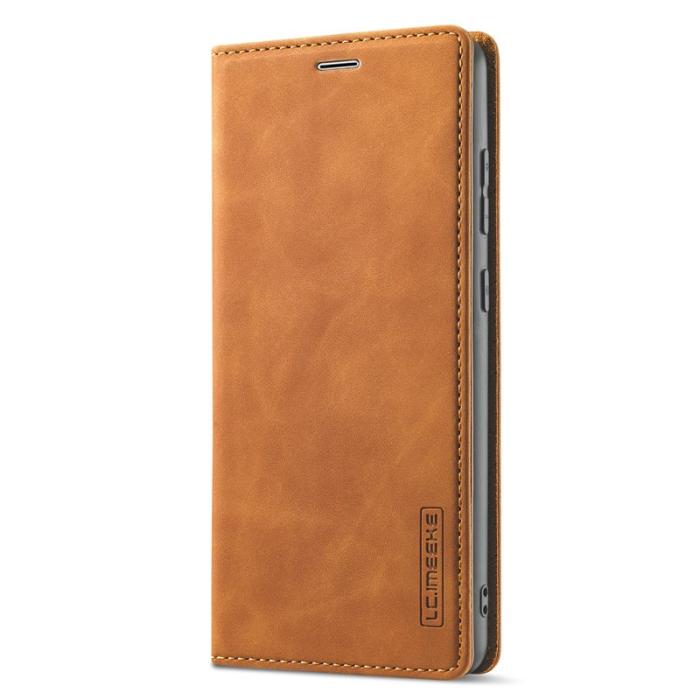 LC.imeeke - LC.IMEEKE Samsung Galaxy A53 5G Plånboksfodral Konstläder - Brun