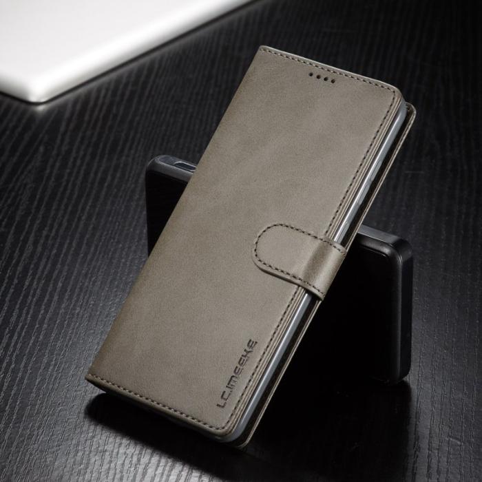 LC.imeeke - LC.IMEEKE Samsung Galaxy A53 5G Plånboksfodral Konstläder - Grå