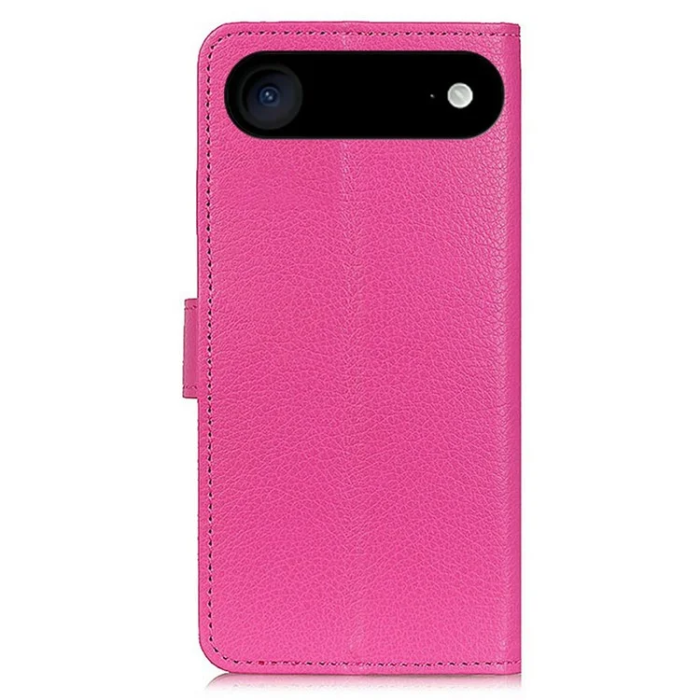 A-One Brand - iPhone 17 Air Plånboksfodral Litchi Texture - Rosa