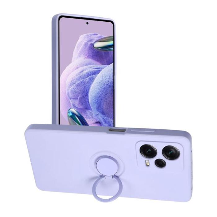 OEM - Xiaomi Redmi Note 12 5G Mobilskal Ringhållare Silikon - Lila