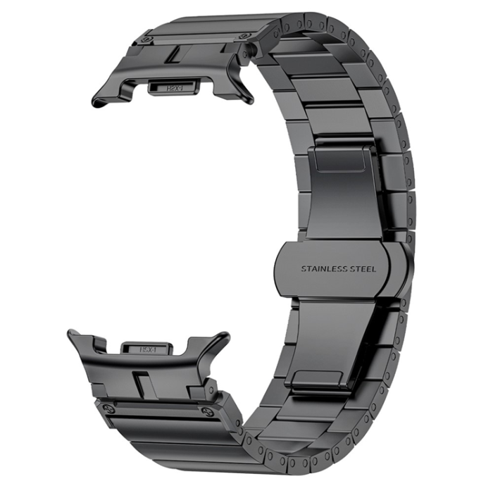 A-One Brand - Galaxy Watch 8/8 Classic (40/44/46mm) Armband Stainless Steel - Titanium Grå