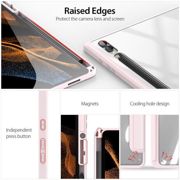 Dux Ducis - Dux Ducis Galaxy Tab S9 Ultra Fodral Toby - Rosa