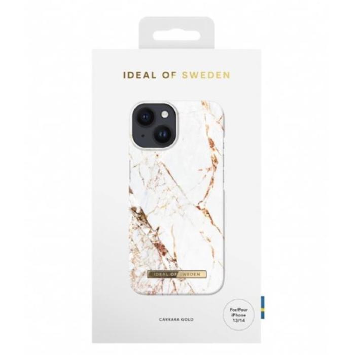 UTGATT1 - Ideal Of Sweden iPhone 14 Skal - Guld Vit