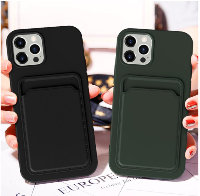 OEM - iPhone 13 Pro Max Skal med Kortfack - Lila