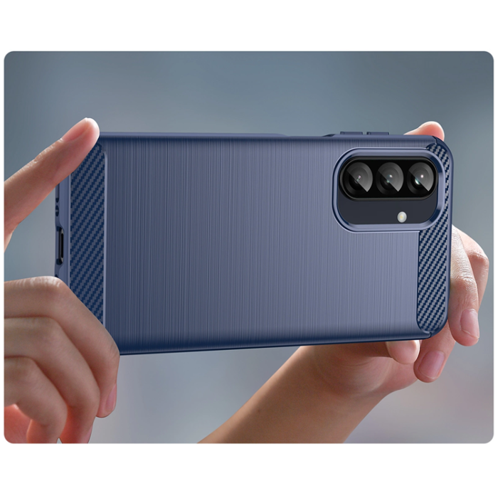 OEM - Galaxy A26 Mobilskal Carbon Flexible - Blå