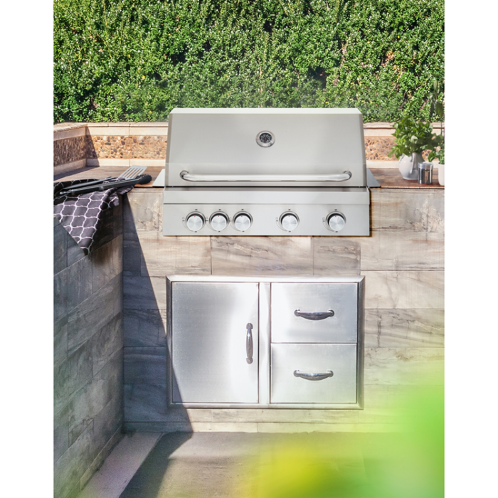 Mustang - Mustang Gasolgrill för inbyggnad 4-brännare Pearl4