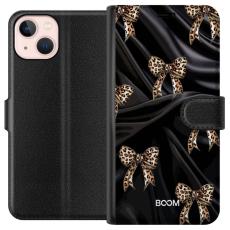 iSecrets - Pl&aring;nboksfodral till Apple iPhone 13 mini med Leopard Bow