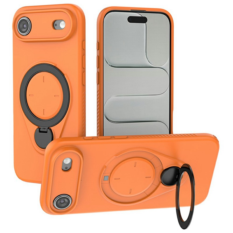 iPhone Air Mobilskal MagSafe Rotating Kickstand TPU PC - Orange (Orange) | 2353 | AlltMobil
