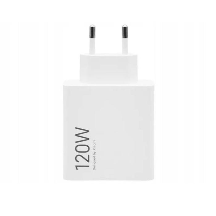 Xiaomi - Xiaomi Snabbladdare 120W USB-A 6A med USB-A/USB-C Kabel 1m Vit