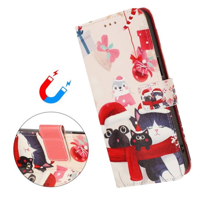 OEM - Samsung Galaxy S26 Ultra Fodral Konstläder Julmönster - Juldjur