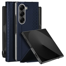 Dux Ducis - Dux Ducis Galaxy Z Fold 7 5G Plånboksfodral Bril Läder - Blå