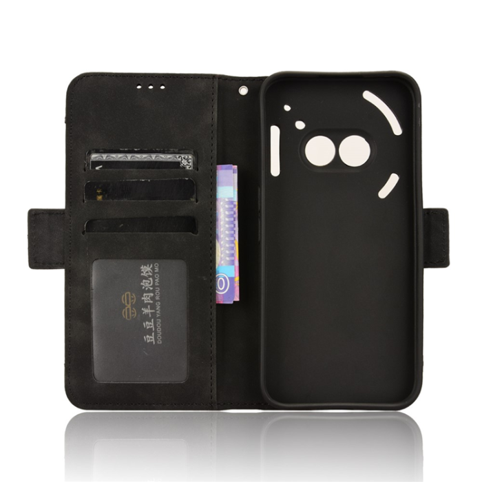 A-One Brand - Nothing Phone (2a) Plus/2a Plånboksfodral Läder - Svart