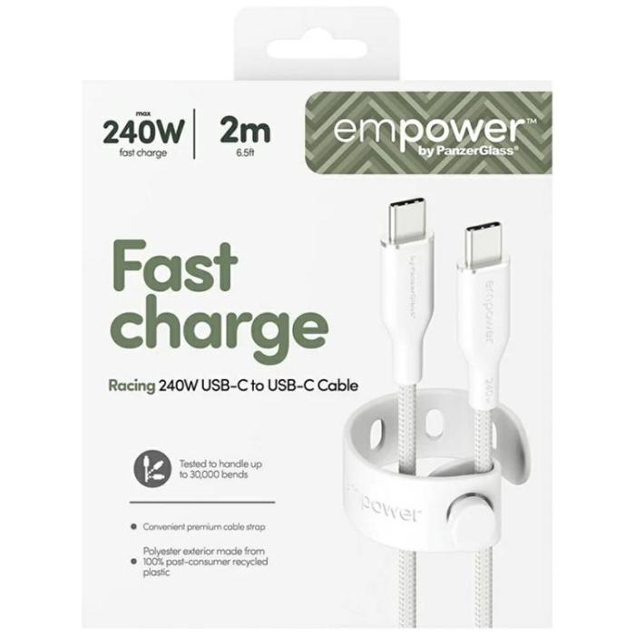 PanzerGlass - Empower by PanzerGlass USB-C till USB-C 240W Kabel 2m Racing
