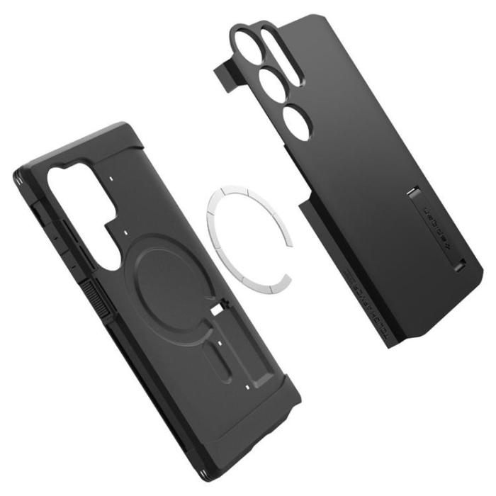Spigen - Spigen Galaxy S24 Ultra Mobilskal Magsafe Tough Armor - Svart