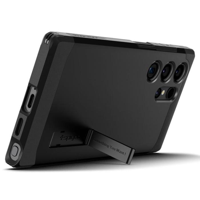 Spigen - Spigen Galaxy S24 Ultra Mobilskal Magsafe Tough Armor - Svart