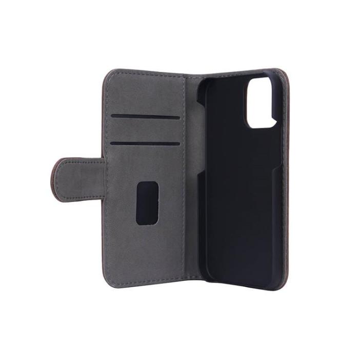 GEAR - GEAR Mobilfodral Nubuck PU iPhone 12 Mini - Brun