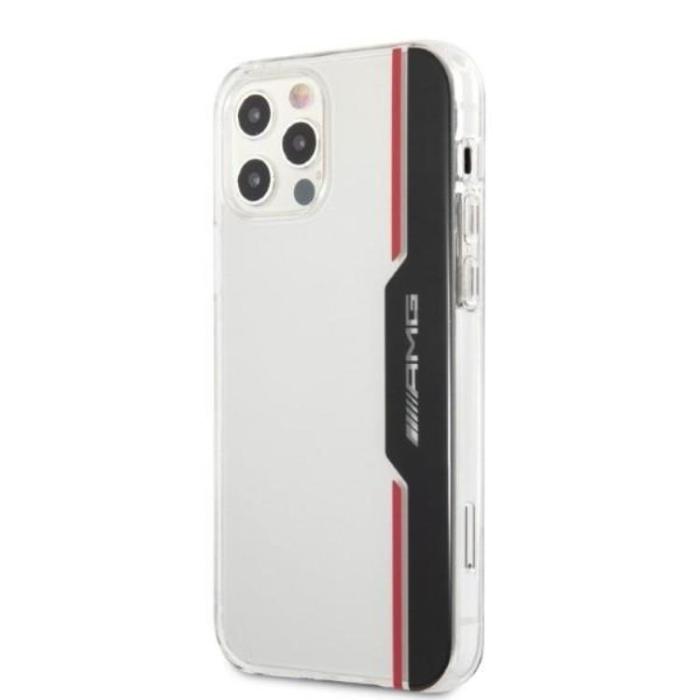 Mercedes - AMG iPhone 12/12 Pro Mobilskal Electroplate Vertical - Transparent