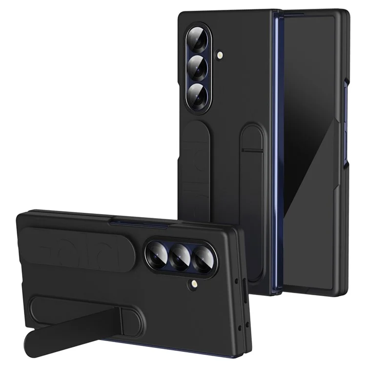 Galaxy Z Fold7 5G Mobilskal Kickstand Armband PC Silicone - Svart | 2353 | AlltMobil