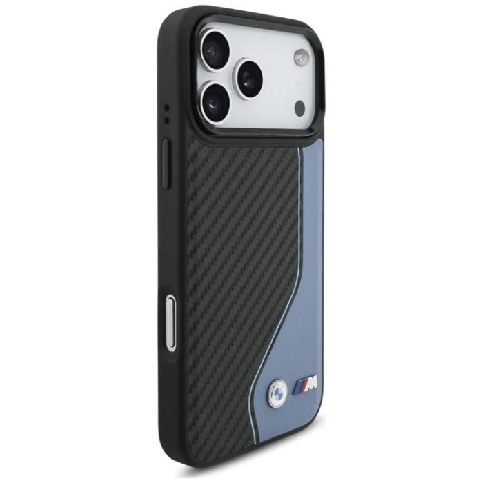 BMW - BMW iPhone 17 Pro Max Mobilskal MagSafe M Carbon Logo - Blå