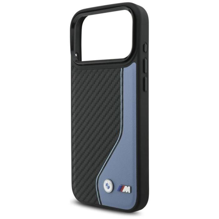 BMW - BMW iPhone 17 Pro Max Mobilskal MagSafe M Carbon Logo - Blå